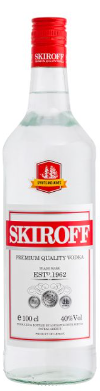 VODKA SKIROFF. price per carton x 12